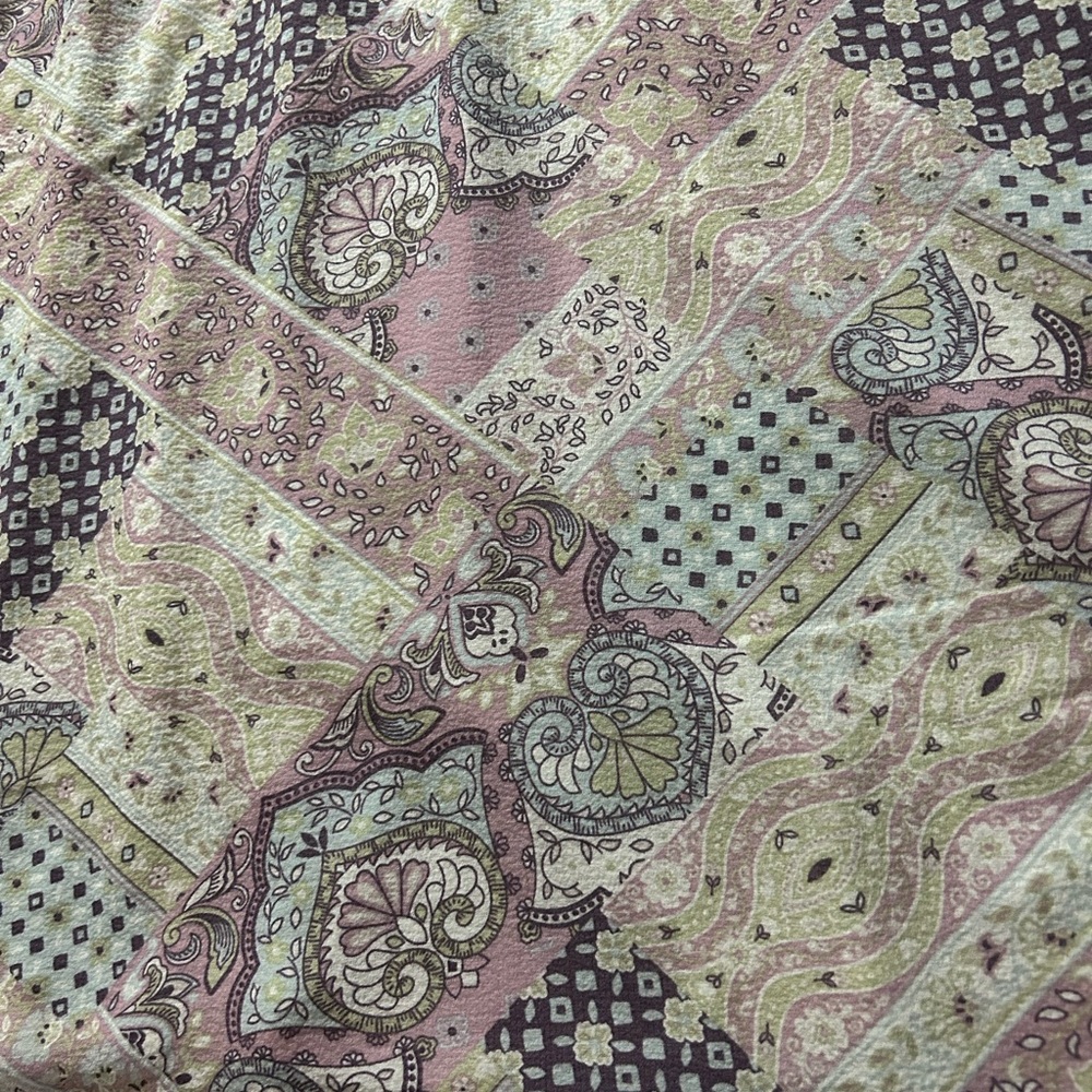 Pastel Patchwork Patterned Skirt - image 2